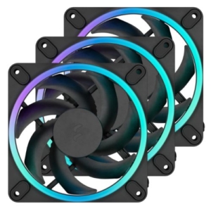 Read more about the article Fractal Design Momentum 12 ARGB 120mm PWM Case Fans (3-Pack), 16 LEDs, FDB Bearing, 350-2200 RPM, 8-pin Connector, Black