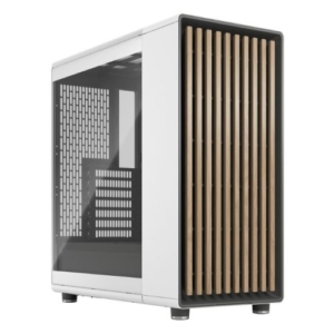 Read more about the article Fractal Design North Chalk White (TG Clear) Case w/ Clear Glass Window, ATX, 2 Fans, USB-C, Oak Front