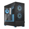 fractal fractal design pop air rgb cyan core tg gaming case w clear glass window atx hexagonal mesh front cy