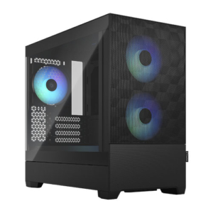Read more about the article Fractal Design Pop Mini Air RGB (Black TG) Gaming Case w/ Clear Glass Window, Micro ATX, Hexagonal Mesh Front, 3 RGB Fans & ARGB Controller
