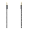 hama hama 35mm jack stereo cable male to male gold plated fabric jacket 15 metre