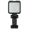 hama hama 49 bd portable led spotlight phone holder 64mm tripod thread flash shoe foot