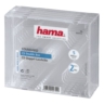 hama hama 5x double cddvdblu ray cases 2 discs per case transparent