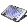 hama hama aluminium quiet laptop cooler tiltable 2 blue led fans up to 156 laptops black