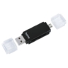 hama hama basic external usb 20 otg card reader usb a micro b sdmicrosd black usb powered