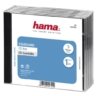 hama hama cddvdblu ray slim jewel cases x5 transparentblack