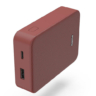 hama hama colour 10 red 10000mah fast charge powerbank usb a usb c led capacity indicator