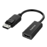 hama hama displayport male to hdmi female converter ultra hd 4k black eco friendly packaging