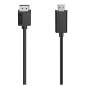 Read more about the article Hama DisplayPort Male to HDMI Male Converter Cable, Ultra-HD 4K, 1.5 Metre, Black