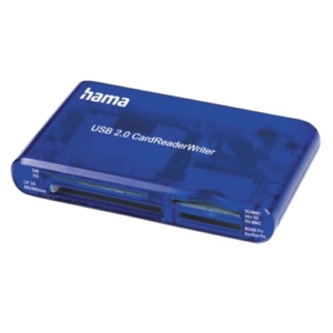 Read more about the article Hama External 35-in-1 USB 2.0 Card Reader, Blue, USB Powered
