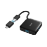 hama hama external 4 port usb 32 gen 1 hub usb powered usb a w usb c adapter