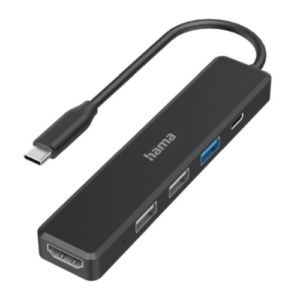 Read more about the article Hama External 4 Port USB-C Hub, USB Powered, 3 x USB-A , 1 x USB C (Power Delivery), 1 x HDMI
