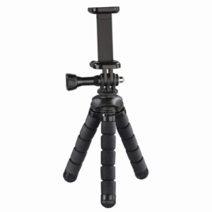 Read more about the article Hama (Flex) Phone/GoPro Mini-Tripod, 14cm Max Height, 360° Bendable Legs, Adjustable Centre Column