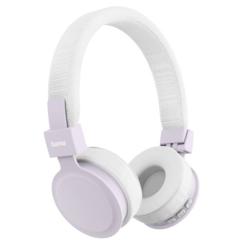 Hama (Freedom Lit III) Bluetooth Headset w/ Mic, 3.5mm Jack/USB-C, Foldable, Up to 15hrs Battery, White
