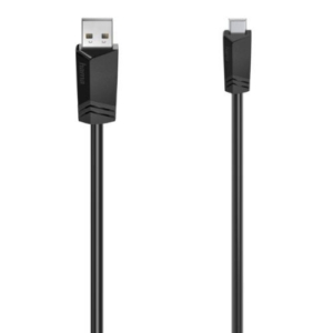 Read more about the article Hama Mini USB Cable, USB-A Male to USB Mini B Male, USB 2.0, 1.5 Metre, Black