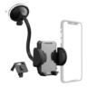 hama hama multi 2 in 1 mobile phone holder suction cupgrating clamp flexible arm 360 rotation