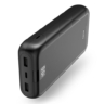 hama hama performance 24 24000mah fast charge powerbank 2x usb a usb c led capacity indicator grey