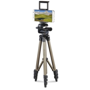 Read more about the article Hama Phone/Tablet Tripod, 3D Tilt Head, 106cm Max Height, 6.4mm Thread & Phone/Tablet Holder, Quick-Change Plate, Spirit Level, Bag