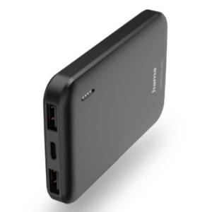 Read more about the article Hama Pocket 5 5000mAh Fast Charge Powerbank, 2x USB-A, LED Capacity Indicator, Grey