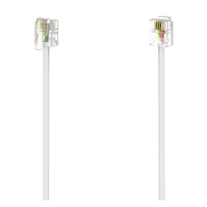 Read more about the article Hama RJ11 (6p4c) Modular Cable, Male to Male, 3 Metres, White