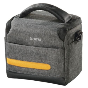 Read more about the article Hama Terra 110 Camera Bag, Belt Loop, Shoulder Strap, Removable Divider, Grey, 15.5 x 10 x 13 cm Compartment
