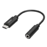 hama hama usb type c male to 35mm jack female adapter black