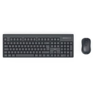 Read more about the article Hama WKM-100 Wireless Keyboard and Mouse Desktop Kit, Multimedia, Ambidextrous 1200 DPI Mouse, Black