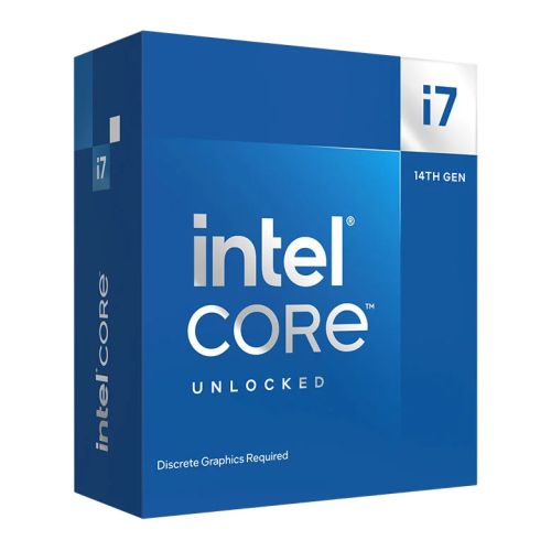 Intel Core i7-14700KF CPU, 1700, 3.4 GHz (5.6 Turbo), 20-Core, 125W (253W Turbo), 10nm, 33MB Cache, Unlocked, Raptor Lake Refresh, No Graphics, NO HEA
