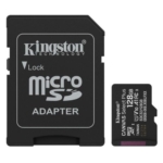 kingston 128gb canvas select plus gen3 microsdxc card with sd adapter uhs i class 10 u1 v10 a1 app performance 150mb s