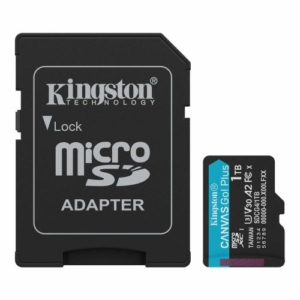 Read more about the article Kingston 1TB Canvas Go! Plus Gen4 MicroSDXC Card with SD Adapter, UHS-I Class 10, U3, A2 App Performance, 200MB/s