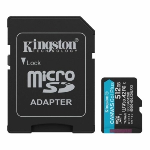 Read more about the article Kingston 512GB Canvas Go! Plus Gen4 MicroSDXC Card with SD Adapter, UHS-I Class 10, U3, A2 App Performance, 200MB/s