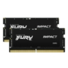 kingston kingston fury impact 32gb kit 2 x16gb ddr5 5600mhz pc5 44800 cl40 11v intel xmp 30 sodimm memory