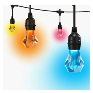 Read more about the article Nanoleaf Matter Smart Multicolour Outdoor String Lights Starter Kit, 30 Metre, 40 ARGB LEDs, 16+ Million Colours, Reacts to Sound & Music, IP65
