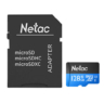 netac netac p500 128gb microsdxc card with sd adapter uhs i class 10 u1 90mbs