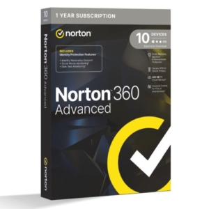 Read more about the article Norton 360 Advanced 1x 10 Device, 1 Year Retail Licence – 200GB Cloud Storage, AI Scam Detector – PC, Mac, iOS & Android *Non-enrolment*