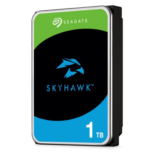 Seagate 3.5″, 1TB, SATA3, SkyHawk Surveillance Hard Drive, 256MB Cache, 8 Drive Bays Supported, 24/7, CMR, OEM