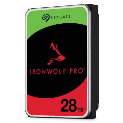 Seagate 3.5″, 28TB, SATA3, IronWolf Pro NAS Hard Drive, 7200RPM, 512MB Cache, CMR, OEM