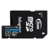 team team 512gb elite a1 microsdxc card with sd adapter uhs i class 3 u3 a1 app performance 100mbs