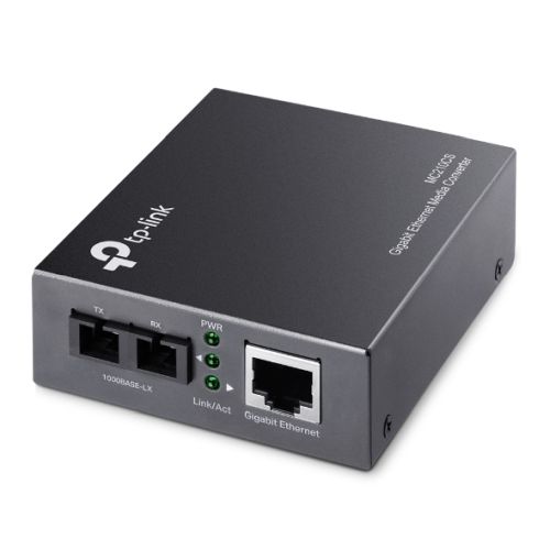 TP-LINK (MC210CS) Omada Gigabit Single-Mode Media Converter, 1x GB Auto-Negotiation RJ45, up to 20km