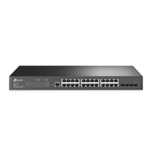 Read more about the article TP-LINK (SG3428) JetStream 24-Port Gigabit L2 Managed Switch with 4 SFP Slots, Console Port, Fanless, Rackmountable
