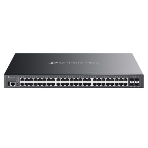 TP-LINK (SG5452XMPP) Omada 48-Port Gigabit Stackable Lite L3 Managed PoE++ Switch with 4x 10G Slots, Rackmountable