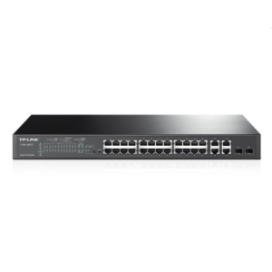 Read more about the article TP-LINK (SL2428P) 24-Port Smart PoE Switch, 24 x 10/100Mbps PoE+ 4-Port Gigabit, 2 Combo GB SFP Slots, Rackmountable