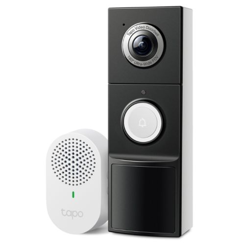 TP-LINK (TAPO D235) Smart Battery/Wired 2K 5MP Video Doorbell Camera w/ Chime, 7-Month Battery, Night Vision, Ultra-Wide FOV, AI Detection & Notificat