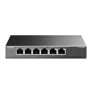 Read more about the article TP-LINK (TL-SF1006P) 6-Port 10/100 Unmanaged Desktop Switch, 4 Port PoE+, Steel Case