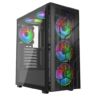 vida vida sirocco v2 black argb gaming case w glass window atx 6x argb fans mesh front