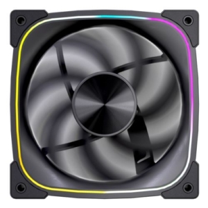 Read more about the article Vida Stealth Reverse Blade 120mm ARGB PWM Case Fan, Hydraulic Bearing, Outer Ring Lighting, 600-1500 RPM, Black