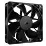 corsair rs120 pwm 120mm case fan magnetic dome bearing daisy chain 4 pin 2100 rpm airguide tech black