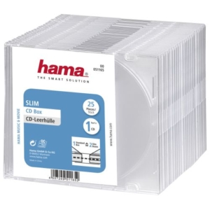 Read more about the article Hama CD/DVD/Blu-Ray Slim Jewel Cases x25, Transparent