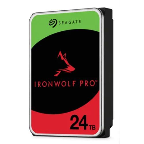 Seagate 3.5″, 24TB, SATA3, IronWolf Pro NAS Hard Drive, 7200RPM, 512MB Cache, CMR, OEM