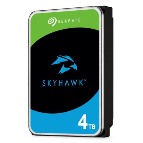 Seagate 3.5″, 4TB, SATA3, SkyHawk Surveillance Hard Drive, 256MB Cache, 16 Drive Bays Supported, 24/7, CMR, OEM